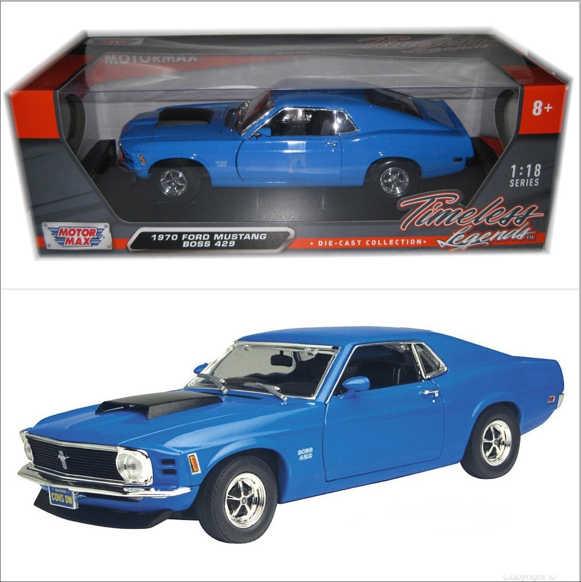 Ford Mustang Boss 429 1970 1:24 Diecast Toy Car product image 2