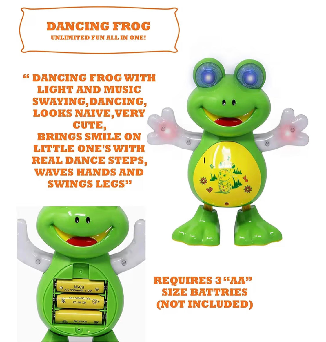 Glow-Hop Musical Dancing Frog image 7