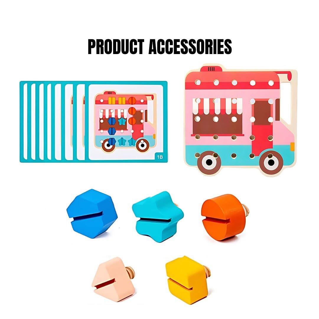 Wooden Shape Screw Learning Game product image 5