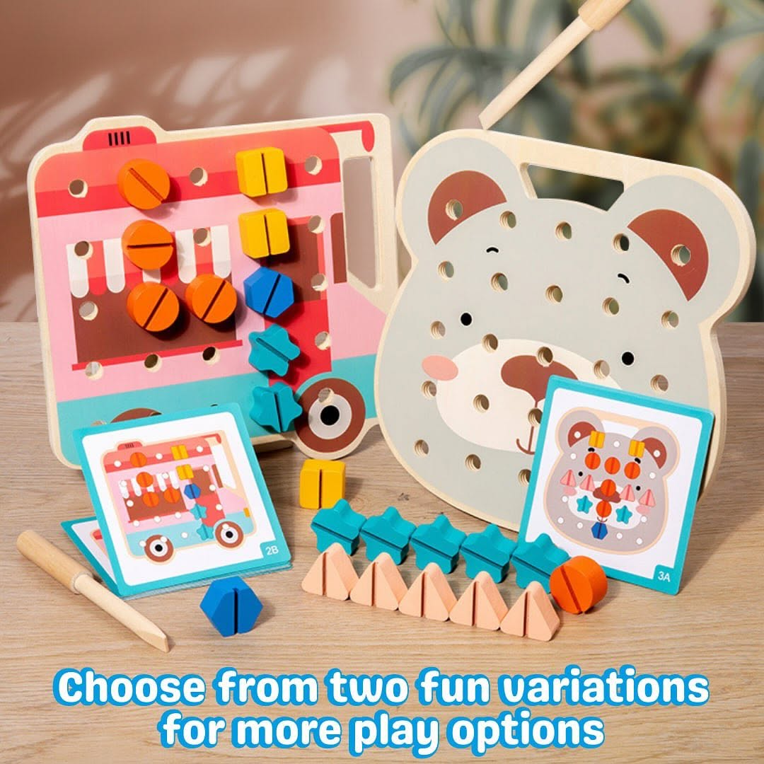 Wooden Shape Screw Learning Game product image 6