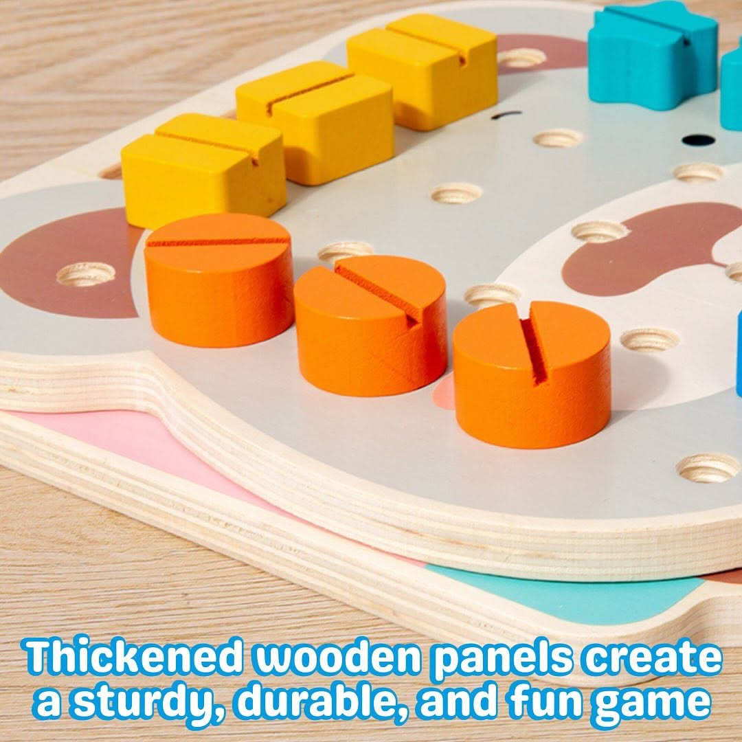 Wooden Shape Screw Learning Game product image 8