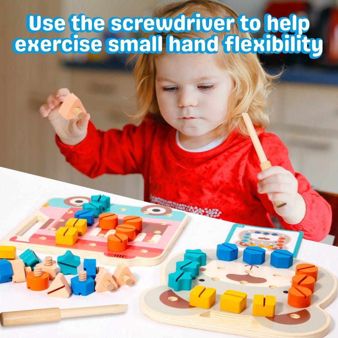 Wooden Shape Screw Learning Game product image 10