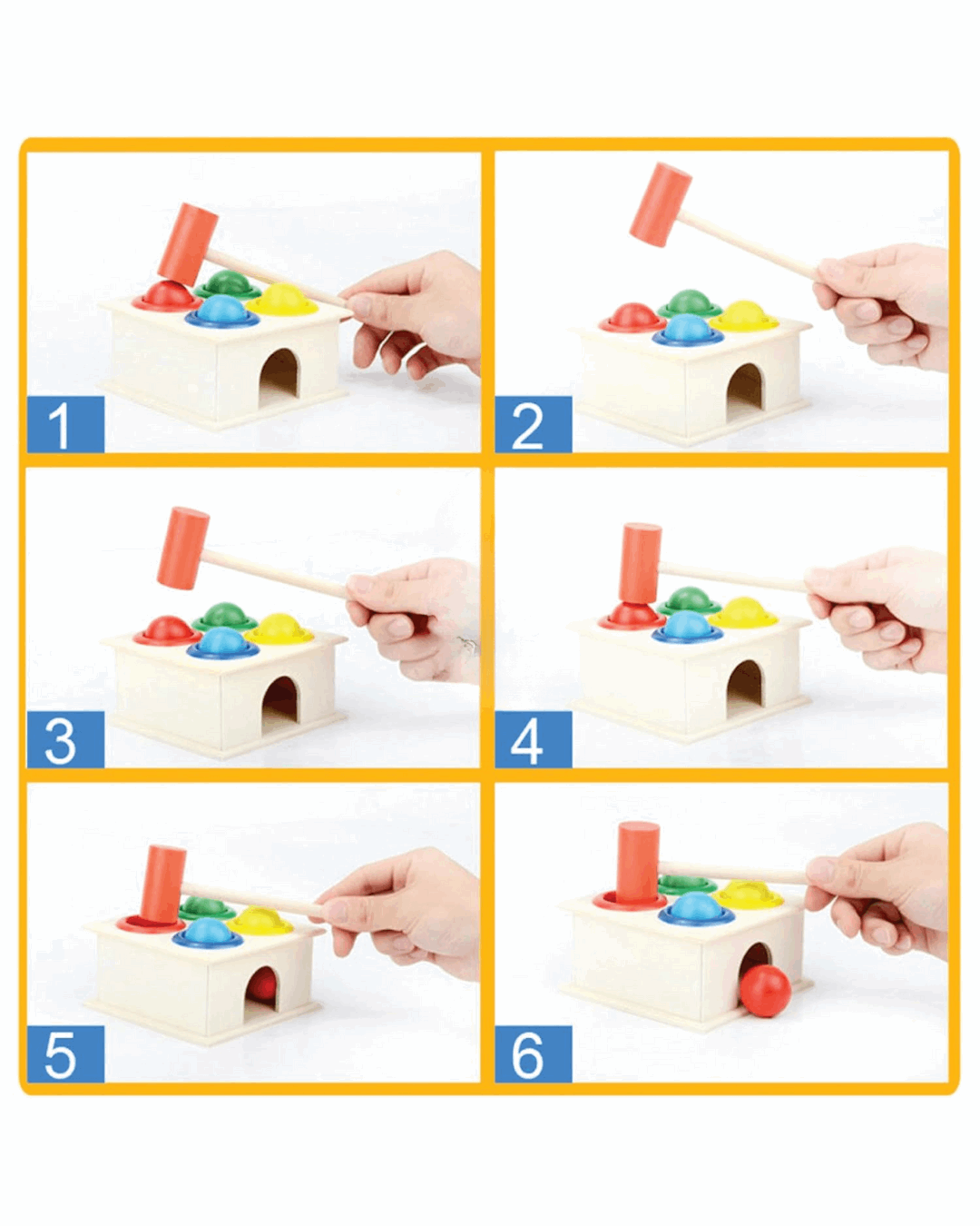 Wooden Hammer Ball Toy product image 6