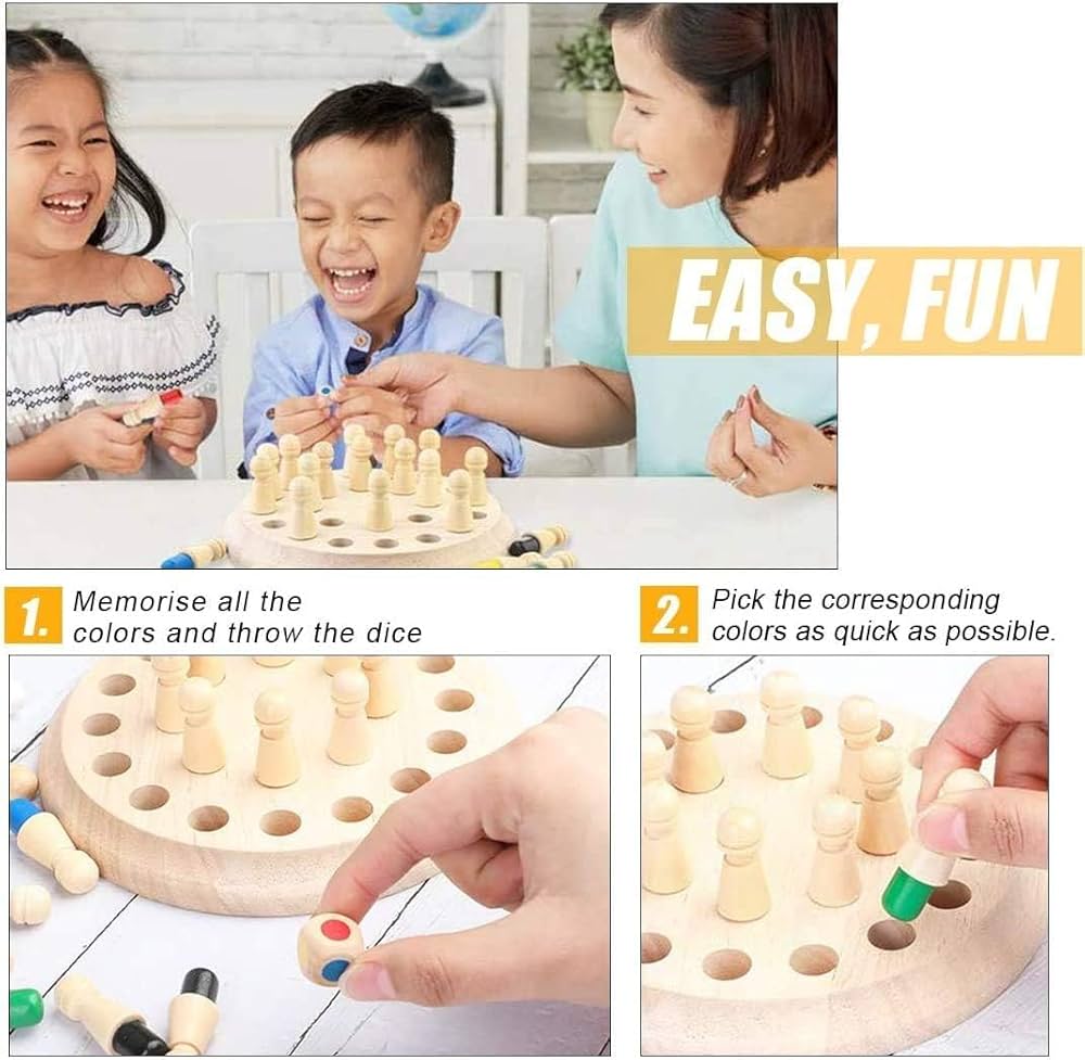 Wooden Memory Match Stick Chess Game product image 4