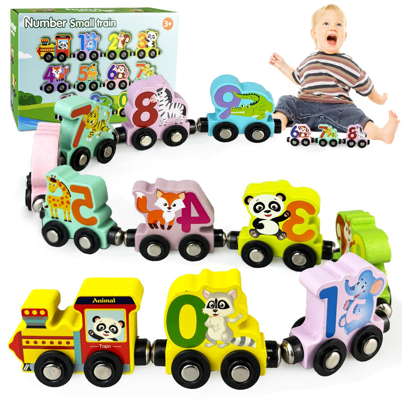 Magnetic Wooden Animal Train Set product image 1