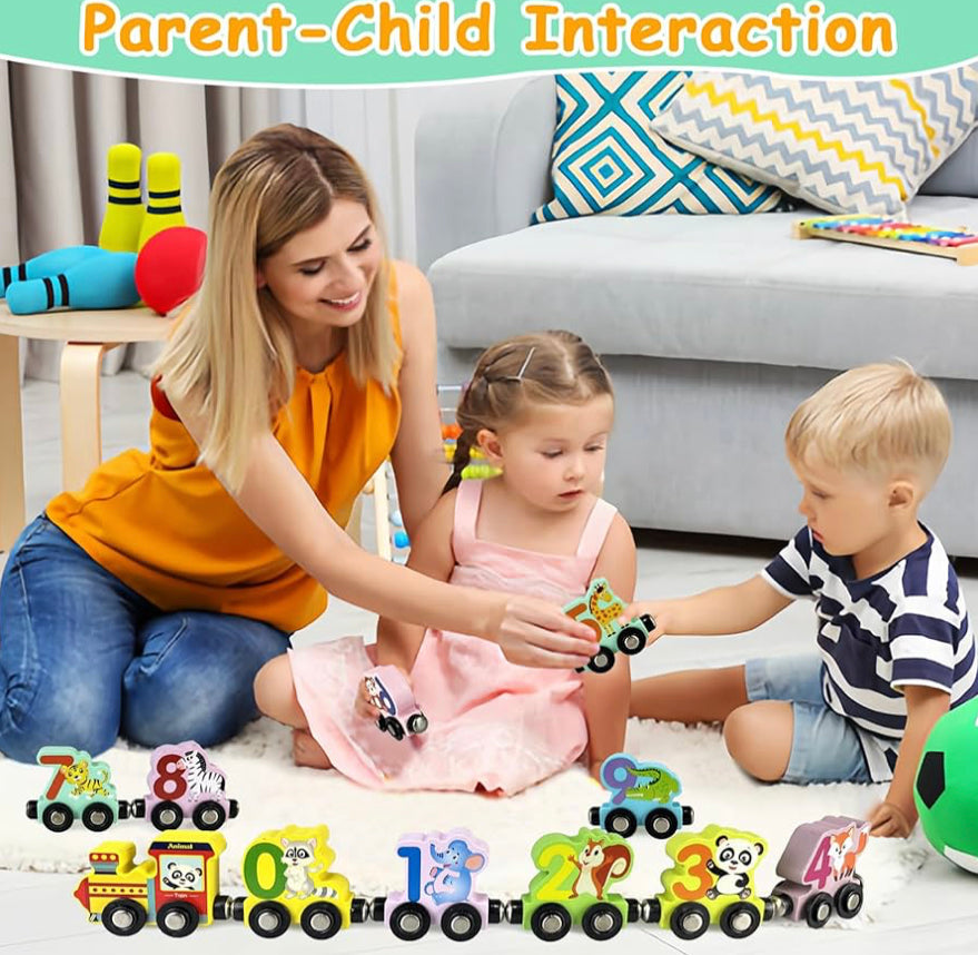 Magnetic Wooden Animal Train Set product image 7
