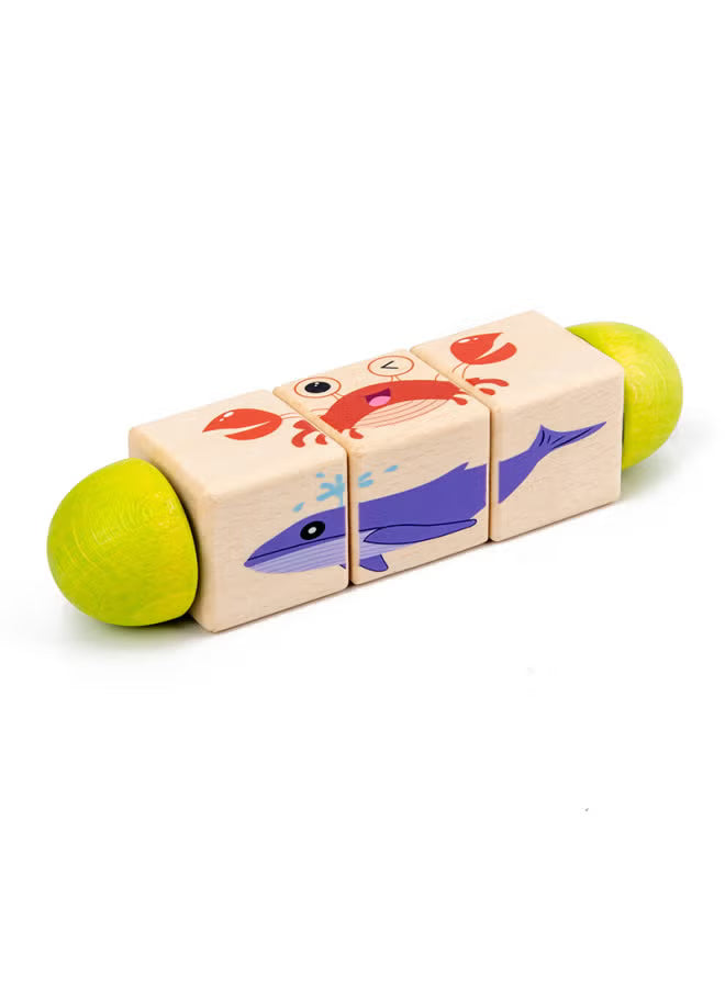 Wooden Rotating Puzzle Blocks product image 2
