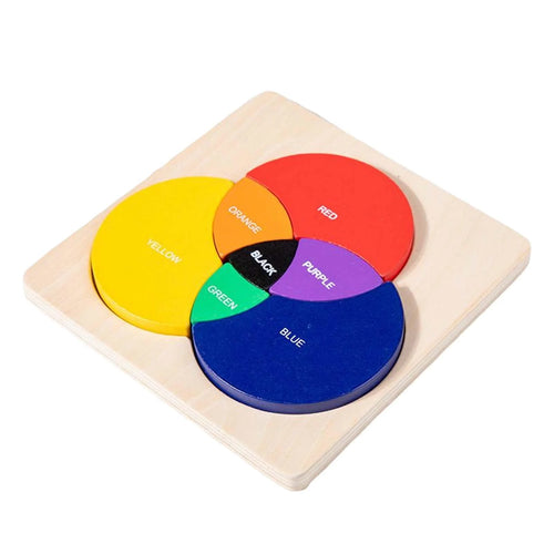 Wooden Three-Color Puzzle Blocks product image 1