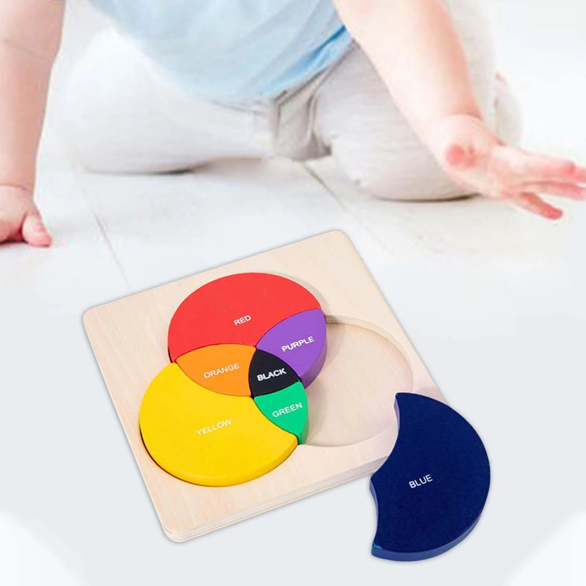 Wooden Three-Color Puzzle Blocks product image 2