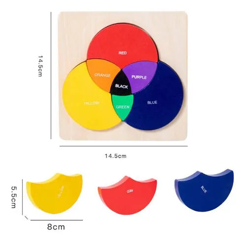 Wooden Three-Color Puzzle Blocks product image 5
