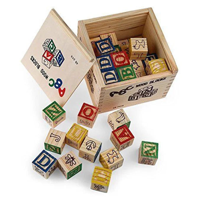ABC Wooden Blocks Large 48 pcs product image 2