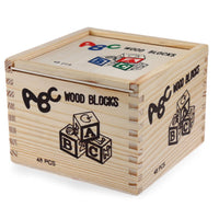ABC Wooden Blocks Large 48 pcs product image 8