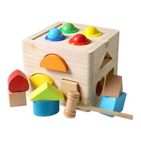 Wooden Colorful Impact Shape Sorter & Pounding Bench product image 4