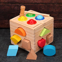 Wooden Colorful Impact Shape Sorter & Pounding Bench product image 7
