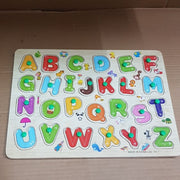 Wooden Capital Alphabet Puzzle Board with Knobs product image 2