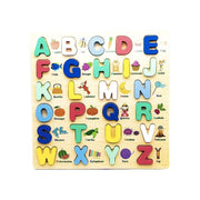 Wooden 3D Alphabet Letter Puzzle Board with Matching Illustrations product image 2