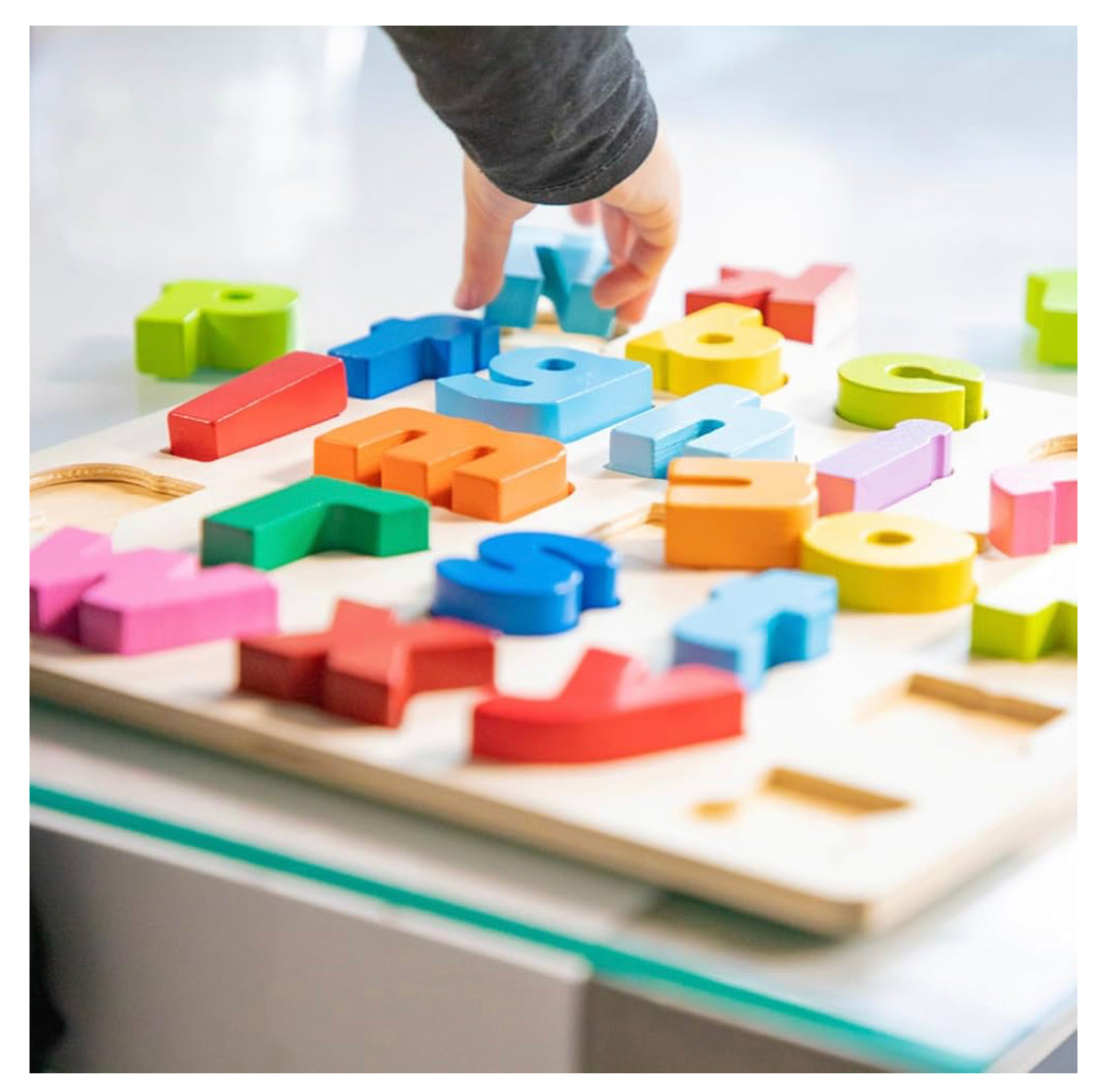 Wooden Lowercase Alphabet Puzzle Board product image 7