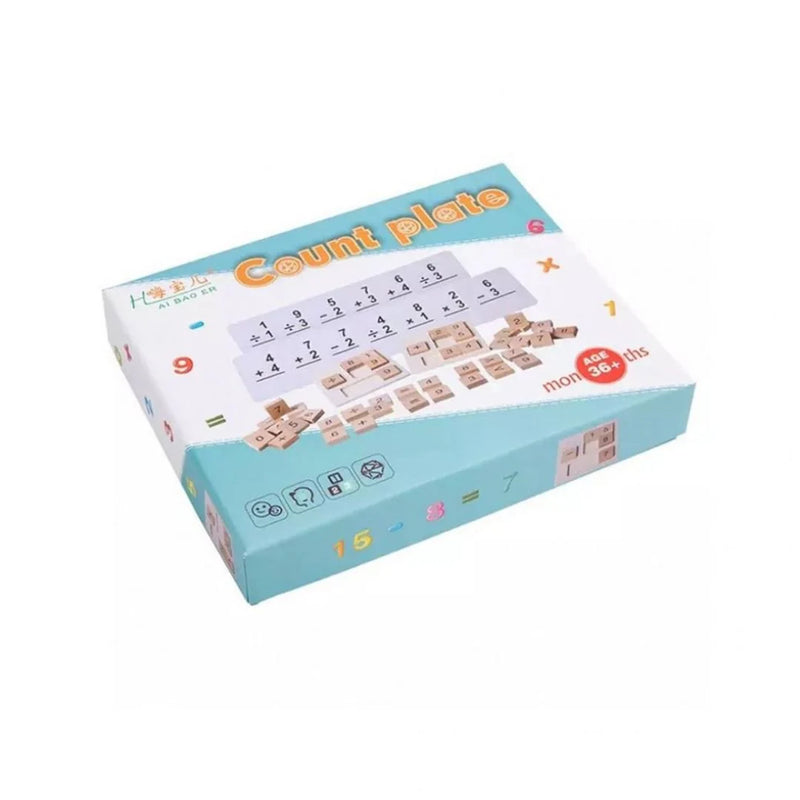 Count Plate - Fun Wooden Math Learning Toy for Kids product image 1