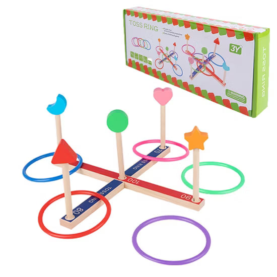 Wooden Ring Toss Skill & Accuracy Game product image 1