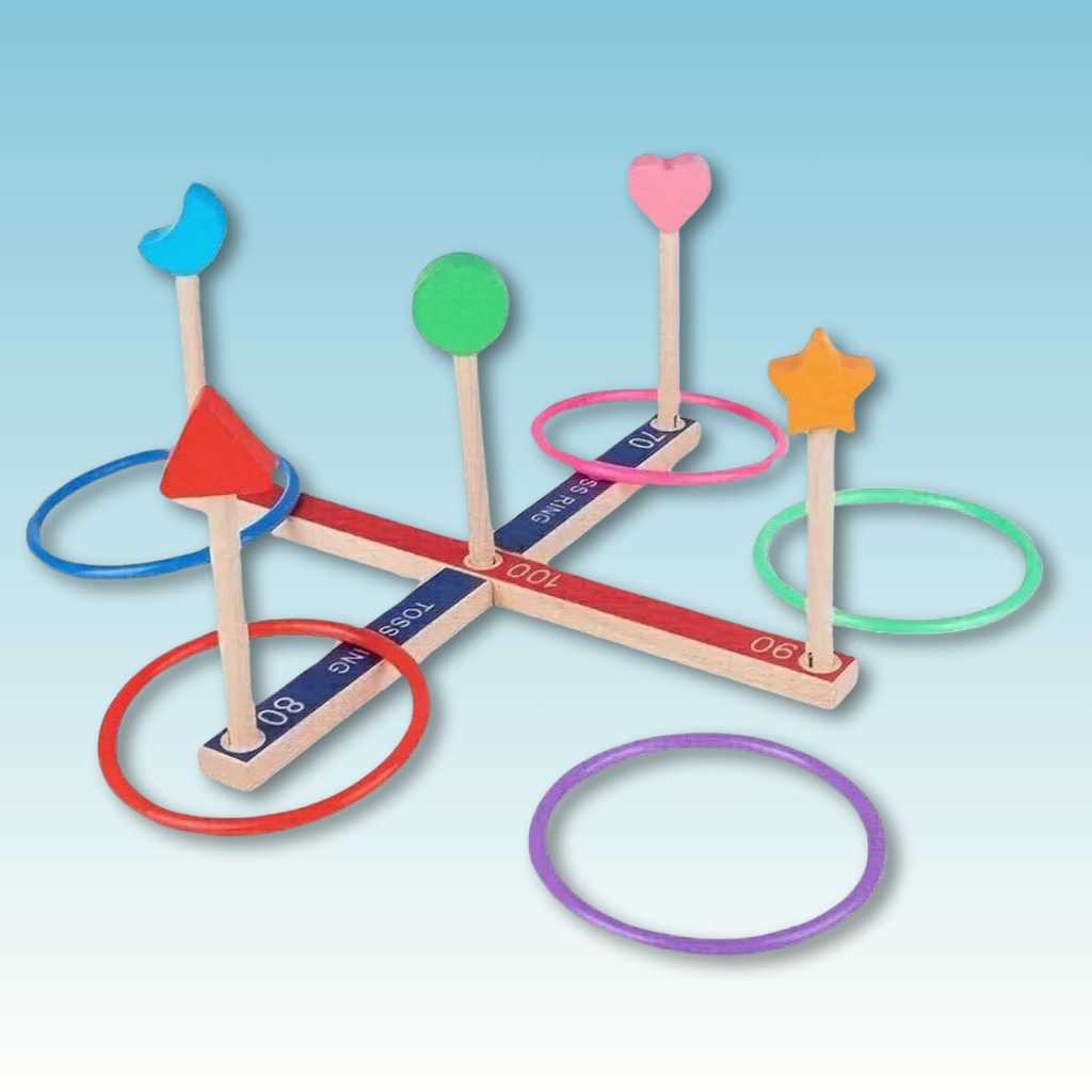 Wooden Ring Toss Skill & Accuracy Game product image 2