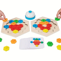 Wooden Honeycomb Sorting & Stacking Game product image 2