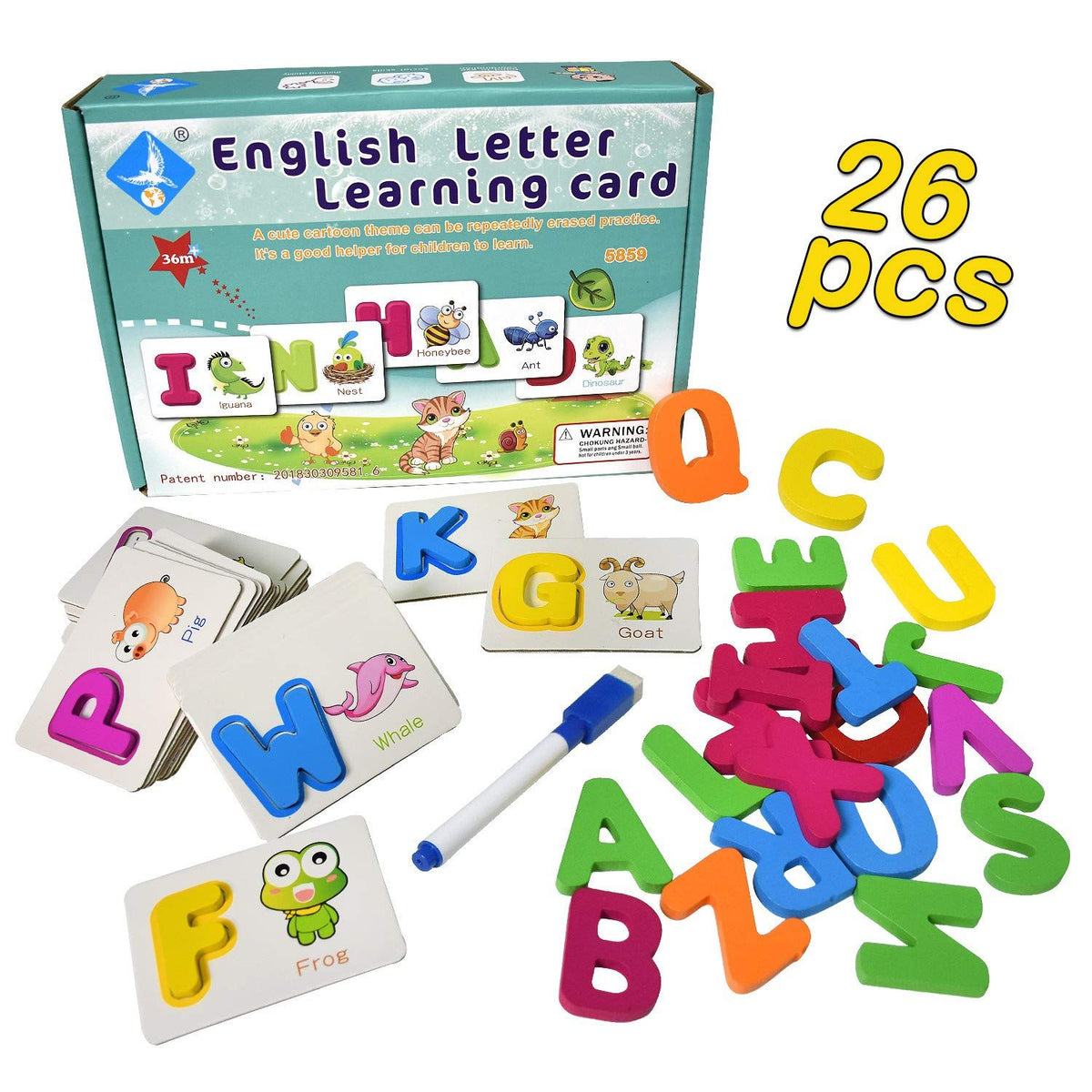 English Letter Learning Card Set product image 7