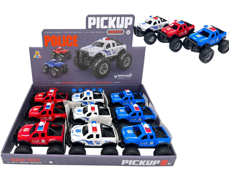 Bigfoot Off-Road Police Truck 1:28 assorted box photo