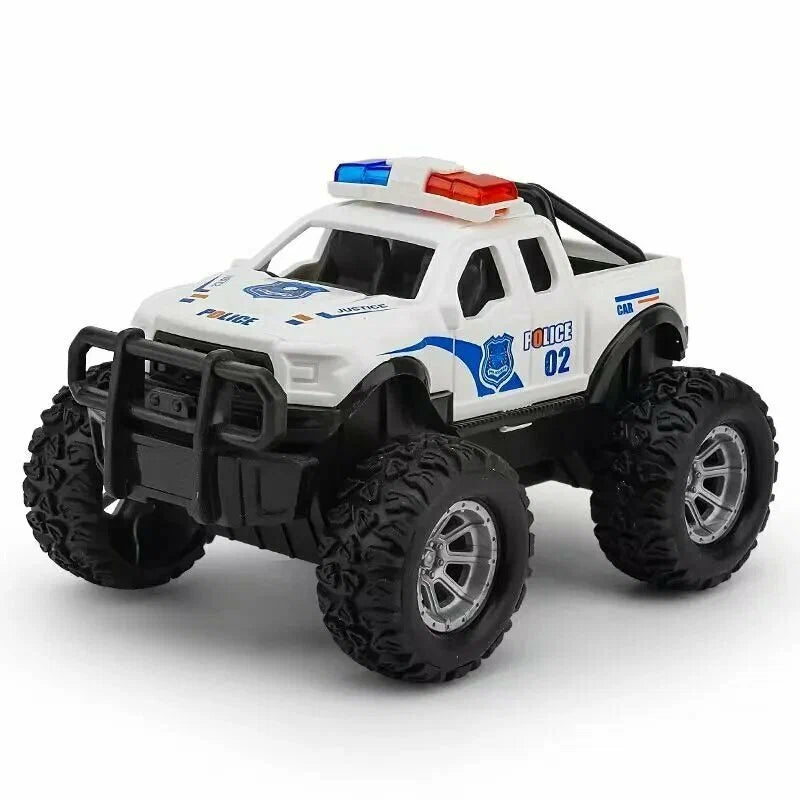 White Bigfoot Off-Road Police Truck 1:28 photo