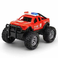 Red Bigfoot Off-Road Police Truck 1:28 photo