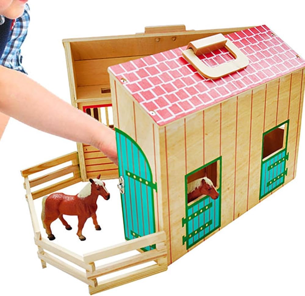 Wooden Stable Farm Playset product image 4