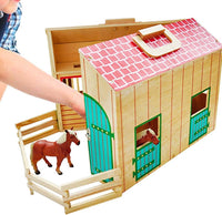 Wooden Stable Farm Playset product image 4