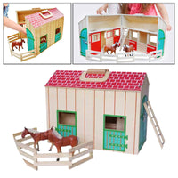 Wooden Stable Farm Playset product image 3