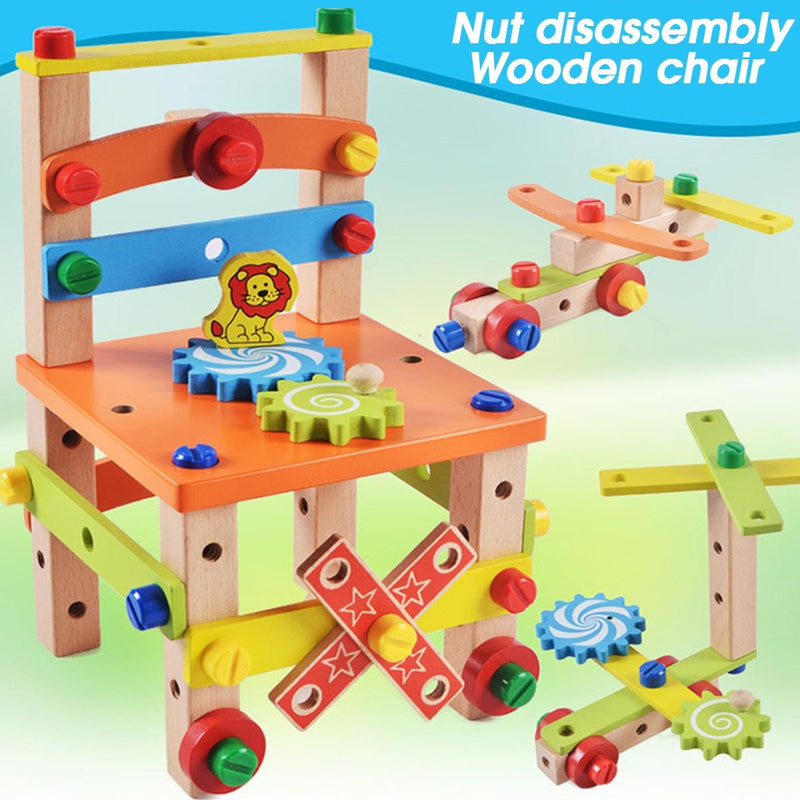 Wooden Multifunctional Assembling Chair product image 2