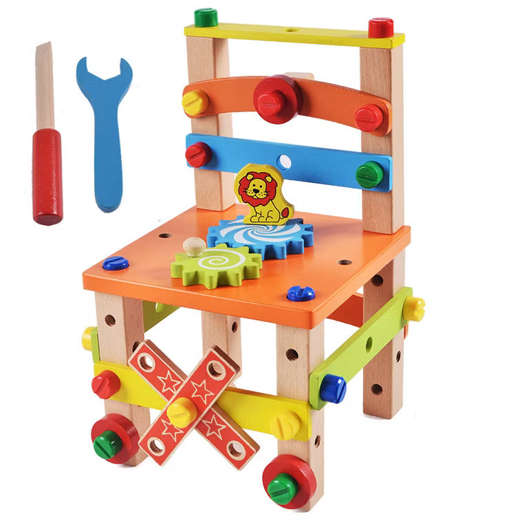 Wooden Multifunctional Assembling Chair product image 4