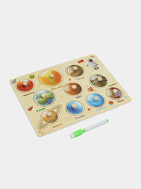 Wooden Solar System Peg Puzzle product image 1