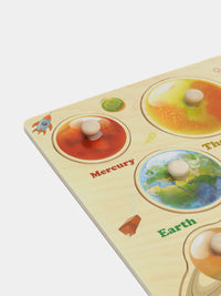 Wooden Solar System Peg Puzzle product image 2