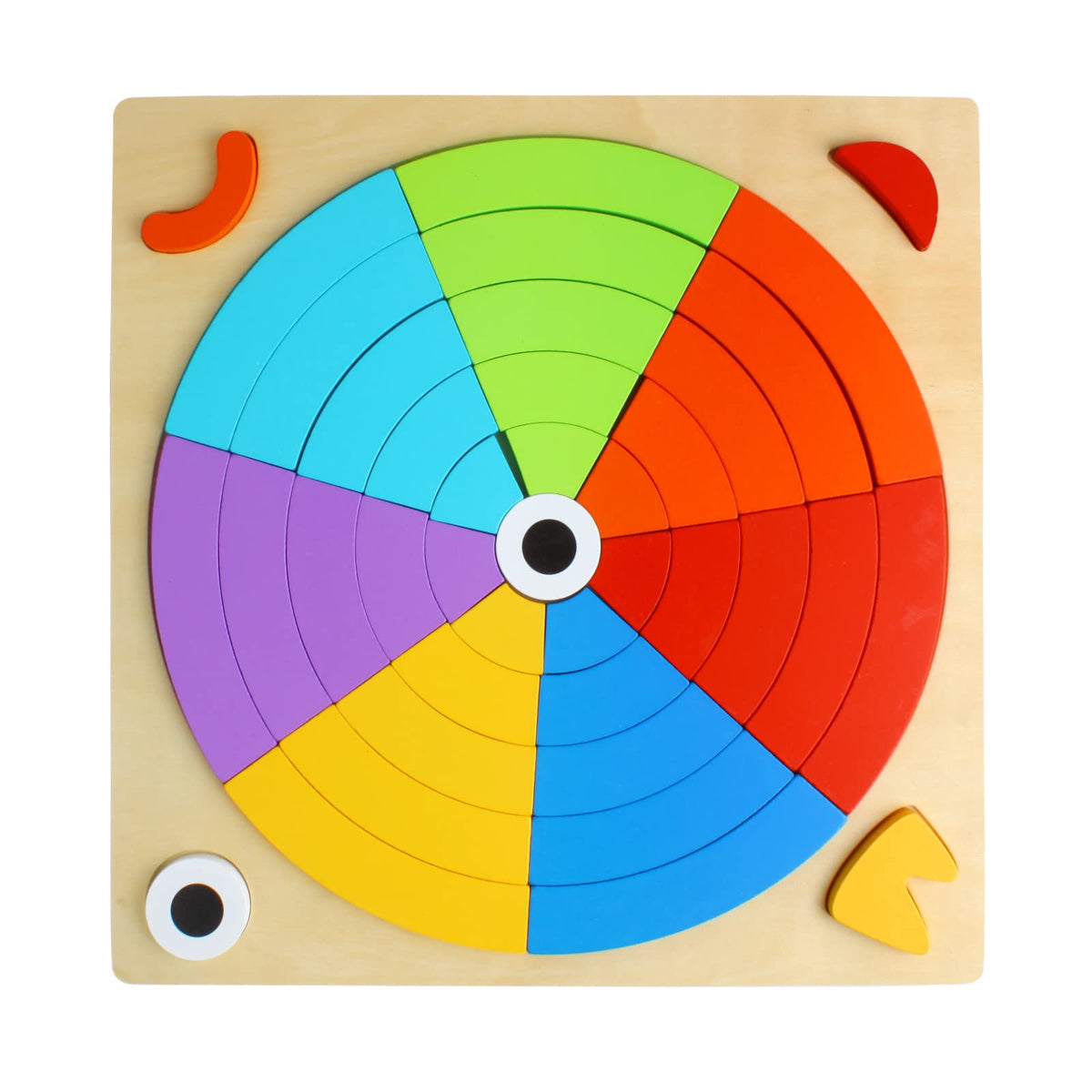 Wooden Rainbow Puzzle with 15 Reference Cards product image 10