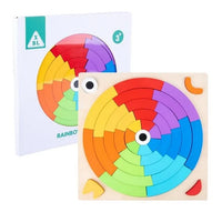 Wooden Rainbow Puzzle with 15 Reference Cards product image 2