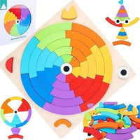 Wooden Rainbow Puzzle with 15 Reference Cards product image 8