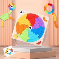Wooden Rainbow Puzzle with 15 Reference Cards product image 6