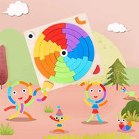 Wooden Rainbow Puzzle with 15 Reference Cards product image 7