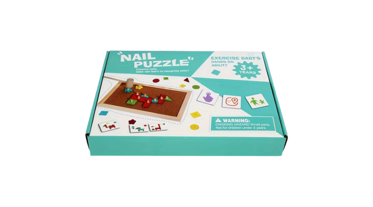 Wooden Geometric Nail Puzzle product image 3