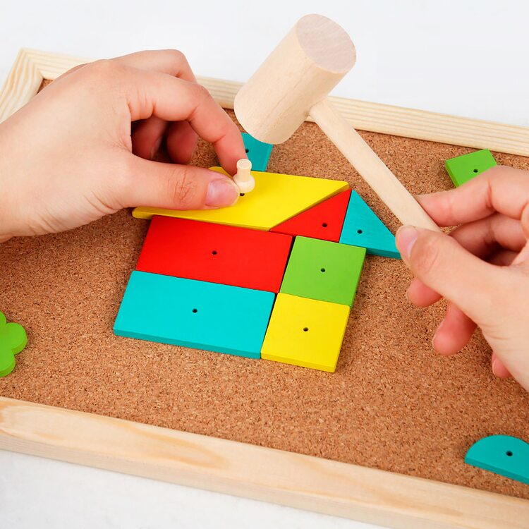 Wooden Geometric Nail Puzzle product image 7