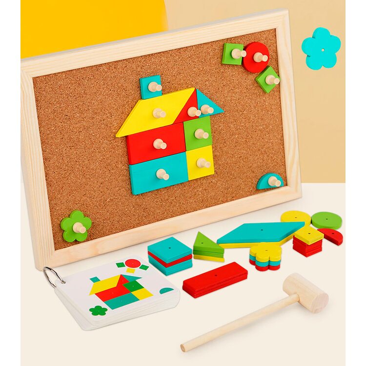 Wooden Geometric Nail Puzzle product image 8