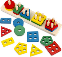 Wooden 5-Shape Geometric Sorter & Stacker product image 4