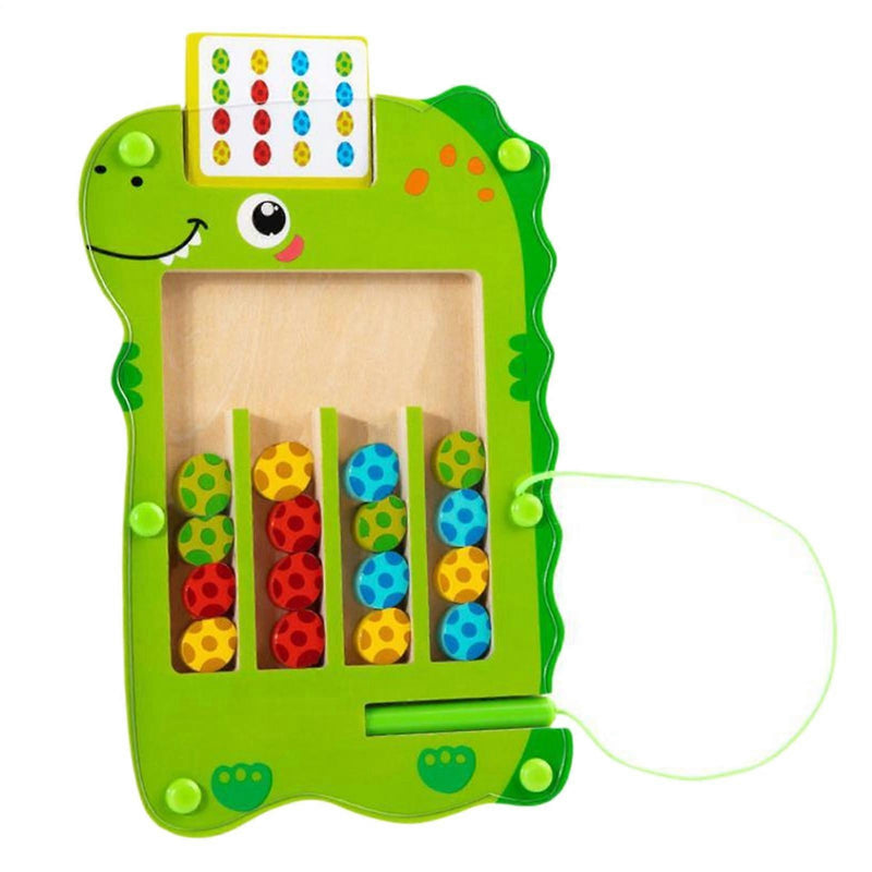 Wooden Dinosaur Magnetic Maze Toy product image 1