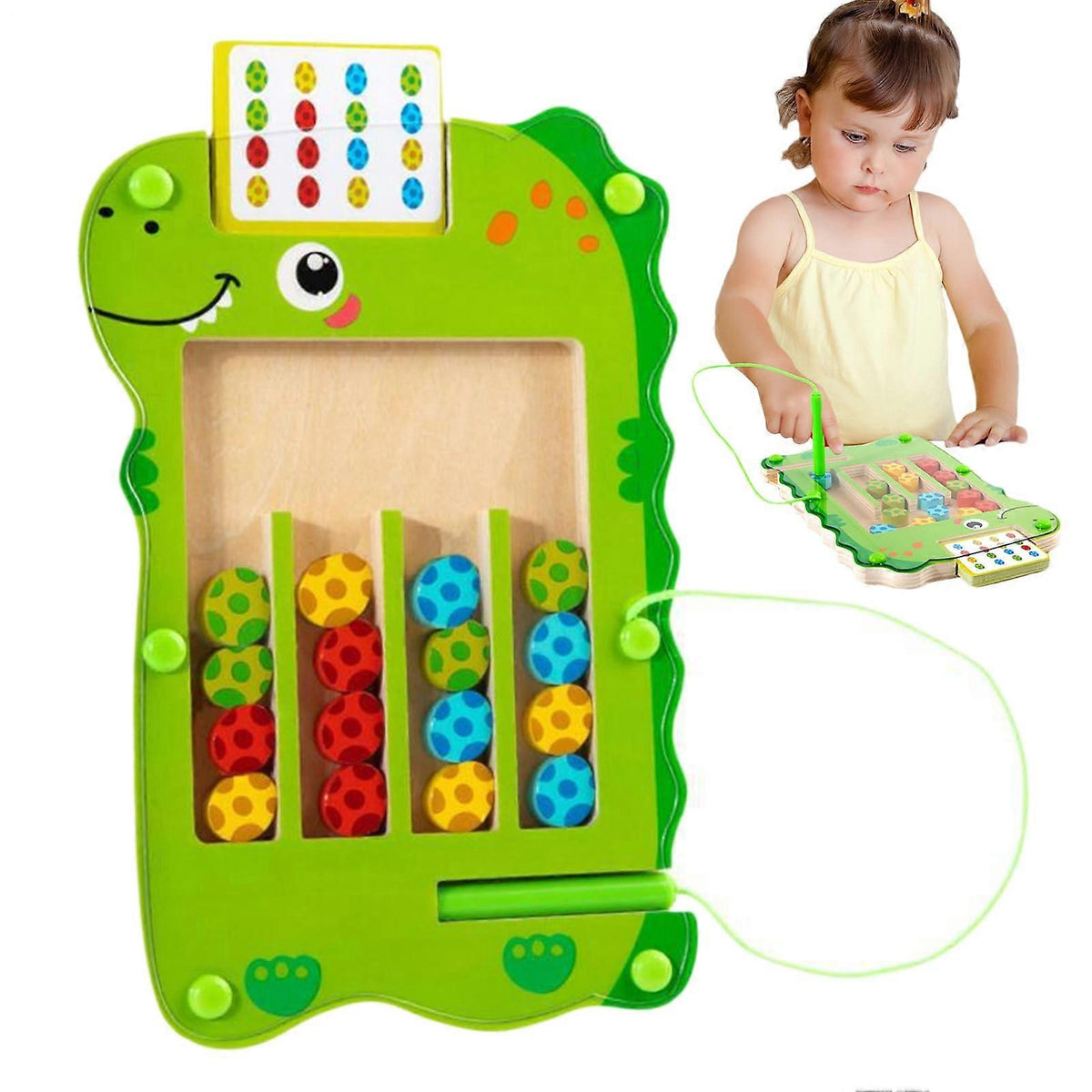 Wooden Dinosaur Magnetic Maze Toy product image 3