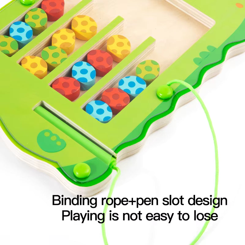Wooden Dinosaur Magnetic Maze Toy product image 7