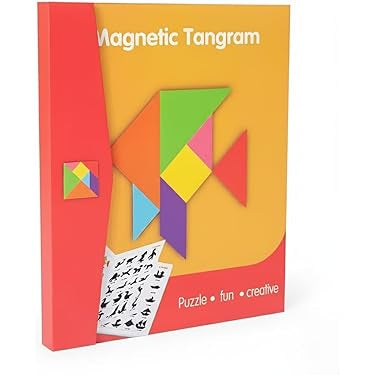 Wooden Magnet Tangram Puzzle Book product image 1