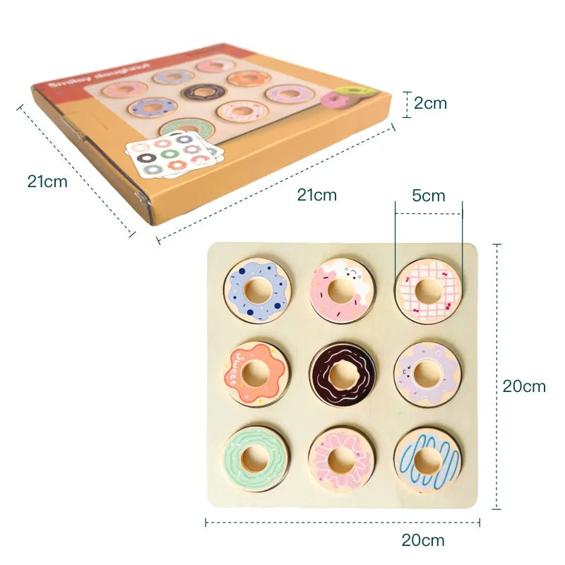 Children's Wooden Donut Matching Cards product image 4